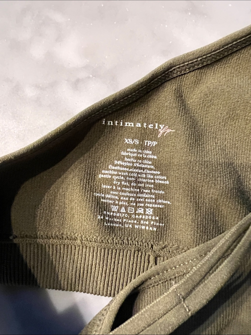 Free People Barely There T Back Bralette. Adventurer Army Green. XS/S - Picture 3 of 6